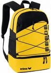 Erima Unisex CLUB 5 Multifunktionsrucksack mit Bodenfach (723343), gelb/schwarz, 1
