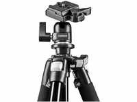 Mantona Basic Scout Fotostativ, Kamerastativ bis 144cm, inkl. robuster...