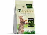 Applaws Katzentrockenfutter Adult, Huhn mit Lamm, getreidefrei und komplett 7,5 kg (1