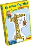 Haba 3901 - 6 erste Puzzles Baustelle, Puzzle mit 6 lustigen Baustellenmotiven f&uuml;r