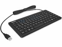 KeySonic KSK-3230IN (DE) Wasser-/Staubdichte Mini-Tastatur (USB-kabelgebunden)...