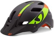 Giro Erwachsene Fahrradhelm Feature, Mat Black/Lime/Flame, S