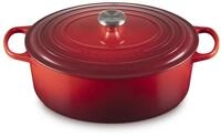 Le Creuset Signature Gusseisen-Br&auml;ter mit Deckel, &Oslash; 33 cm, Oval, F&uuml;r alle