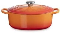 Le Creuset Signature Gusseisen-Br&auml;ter mit Deckel, &Oslash; 27 cm, Oval, F&uuml;r alle