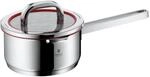 WMF Function 4 Stielkasserolle 16cm, Glasdeckel, Kochtopf klein 1,4l, Milchtopf