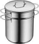WMF Mini Nudeltopf mit Metalldeckel und Einsatz klein 18 cm, 3l, Pastatopf Cromargan