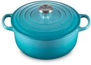 Le Creuset Signature Gusseisen-Br&auml;ter mit Deckel, &Oslash; 20 cm, Rund, F&uuml;r alle