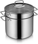 WMF Nudeltopf mit Sieb 24 cm Induktion, Kochtopf gro&szlig; 7l, Spaghettitopf mit
