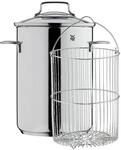 WMF Spargeltopf hoch mit Glasdeckel 16cm, Spargeltopf Induktion, Dampfgarer 5l,