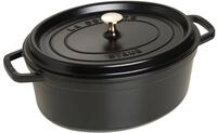 STAUB Cocotte, Gusseisen Br&auml;ter mit Deckel, 37 cm, 8 L, Oval, Alle Herdarten inkl