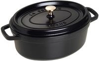 STAUB Cocotte, Gusseisen Br&auml;ter mit Deckel, 29 cm, 4,2 L, Oval, Alle Herdarten inkl