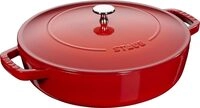 STAUB Schmorpfanne, Chistera Br&auml;ter, 28 cm, 3,7 L, Induktionsgeeignet, Aroma-Regen,