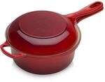 Le Creuset Signature 2-In-1 Marmitout, Gusseisen, &Oslash; 22 cm, 2,3 L, Kirschrot,