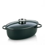 kela Br&auml;ter 8 Liter, Induktion Br&auml;ter oval KERROS, Deckel mit Aromaknopf, Aluguss