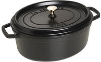 STAUB Cocotte, Gusseisen Br&auml;ter mit Deckel, 41 cm, 12 L, Oval, Alle Herdarten inkl