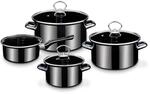 GSW Kochtopf-Set Profi-Black-Star &ndash; hochwertiges Topfset bestehend aus 3 T&ouml;pfen