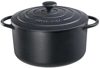 K&uuml;chenprofi 0401001028 Bratentopf rund, Provence, Gusseisen, schwarz, 16,8 x 29,2 x