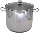 Kr&uuml;ger 72727 Jumbotopf 14 l, mit Glasdeckel