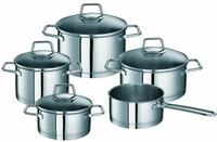 Schulte-Ufer Set1046 Topfset Maxi Wega, 5-teilig, Edelstahloptik