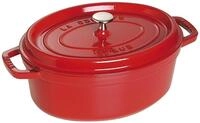 STAUB Cocotte, Gusseisen Br&auml;ter, Alle Herdarten inkl Induktion, Oval 31 cm, 5,5 L,