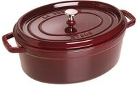 STAUB Cocotte, Gusseisen Br&auml;ter mit Deckel, 33 cm, 6,7 L, Oval, Alle Herdarten inkl