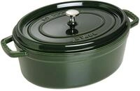 STAUB Cocotte, Gusseisen Br&auml;ter mit Deckel, 33 cm, 6,7 L, Oval, Alle Herdarten inkl