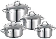Schulte-Ufer Set1034 Nimm-4-Topfset, 4 teilig, Edelstahl, Edelstahloptik