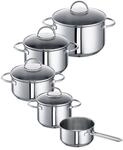 Rohe Germany Meister-Set Ravenna, 5 tlg Topfset, Edelstahl 18/10