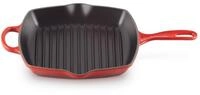 LE CREUSET Signature Gusseisen-Grillpfanne, Quadratisch, 26 cm, F&uuml;r alle...