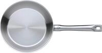 WMF Gourmet Plus Bratpfanne 24 cm Induktion, Edelstahlpfanne unbeschichtet, mattiert,