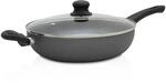 Karl Kr&uuml;ger G28 Aluminium Pfanne Gourmet mit Glasdeckel, 28 cm