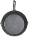 KitchenCraft Gusseiserne Grillpfanne, Induktionssicher, Rund, Gusseisen, 24 cm