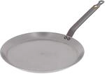 de Buyer - Cr&ecirc;pe-Pfanne MINERAL B aus Eisenstahl - 26 cm - 5615.26, Silber