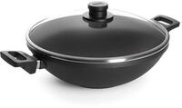 Woll Nowo Titanium Wok- und R&uuml;hrpfanne mit Glasdeckel in Box - Induktiv -, &Oslash;...