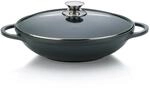 kela Wokpfanne mit Deckel 32 cm KERROS, 4l Wokpfanne Induktion, Aluguss beschichtet,