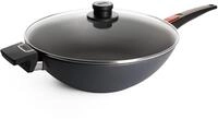 Woll Diamond Lite Wok- und R&uuml;hrpfanne mit Deckel - Induktiv -, &Oslash; 34 cm, 11 cm...