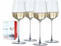 Spiegelau 4-teiliges Weißweinglas-Set, Weingläser, Kristallglas, 365 ml,