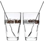 LEONARDO HOME Solo Latte-Macchiato Set, Kaffee-Gl&auml;ser inklusive L&ouml;ffel,