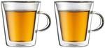 Bodum 10325-10 Canteen 2 St&uuml;ck Tasse mit Griff, doppelwandig, 0.2 l