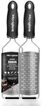 Microplane 2-Wege-Schneide Reibe Edelstahl Schwarz aus der Gourmet Serie f&uuml;r