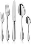 WMF Premiere Edelstahl Besteck Set 6 Personen, Essbesteck Set 30 teilig,