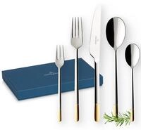 Villeroy & Boch - Ella Teilvergoldet Tafelbesteck Gold 30 teilig 6 Personen,