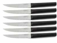 Berghoff Kunststoffgriff 6 x Steakmesser, Edelstahl, schwarz, 11.5 x 0.1 x 0.1...