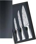WMF Grand Gourmet Messerset 3teilig, Made in Germany, 3 Damastmesser geschmiedet,