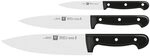 ZWILLING Twin Chef Messer-Set 3-teilig, Rostfreier Spezialstahl, Schwarz, Made in
