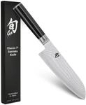 KAI Shun Classic Santoku 18 cm Klingenl&auml;nge - Damastmesser 32 Lagen VG MAX Kern - 61