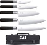 KAI Wasabi Black Messertasche best&uuml;ckt - Allzweckmesser 10 cm, Allzweckmesser 15 cm,