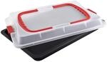 Dr. Oetker Backblech mit Transporthaube Bake & Go &ndash; 3in1: Ofenblech zum Backen,