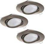 EGLO 3er-Set Einbaustrahler Tedo Spots Set aus