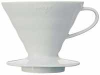 Hario VDC-02W V60 Kaffeefilterhalter, Porzellan, Größe 2, 1-4 Tassen, 300ml, weiß